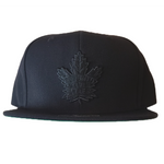 Toronto Maple Leafs Black on Black fitted Mitchell and Ness The Capital PTBO