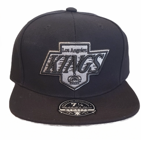 Los Angeles Kings Mitchell & Ness BLACK Fitted Hat The Capital PTBO