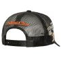 Anaheim Ducks - Mitchell and Ness - Time’s Up Trucker - Retro Script Corduroy with Side Patches - Adjustable Snapback - BLK/ORG