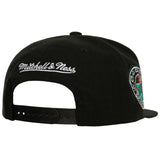Vancouver Grizzlies Big Face logo black snapback hat with 25th anniversary patch Mitchell and Ness The Capital PTBO
