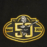 San Diego Padres 50th Ann. Three Rivers Stadium Patch Mitchell & Ness Snapback Black The Capital PTBO