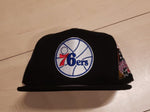 Philadelphia 76ers Patch Overload Black Mitchell and Ness Capital PTBO