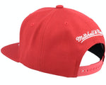 Chicago Bulls Red solid Mitchell and Ness snapback Capital PTBO