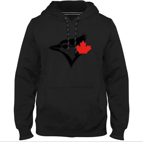Toronto Blue Jays Premium twill black red leaf hoodie Capital PTBO
