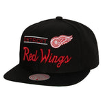 Detroit Red Wings Retro Lockup Mitchell & Ness Snapback Capital PTBO