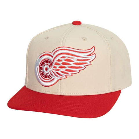 Detroit Red Wings vintage off white Mitchell & Ness snapback Capital PTBO