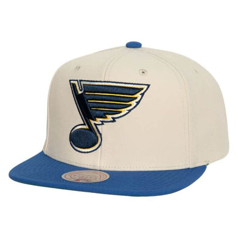 St. Louis Blues patched vintage off white Mitchell & Ness snapback Capital PTBO