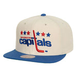 Washington Capitals vintage off white Mitchell & Ness snapback Capital PTBO