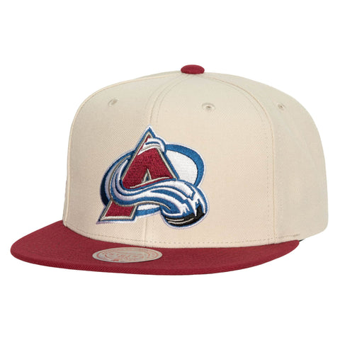 Colorado Avalanche - Mitchell & Ness - Patched Vintage Off-White SnapBack